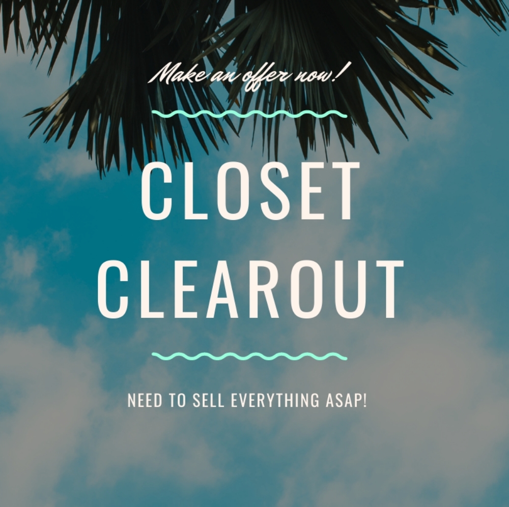 Closet clearout!